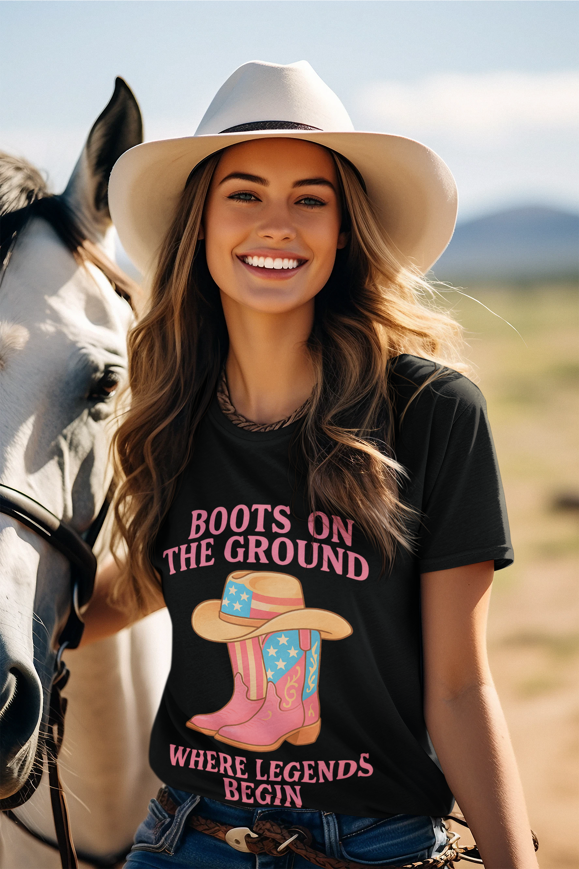 Boots on The Ground Where Legends Begin, Western Cowgirl